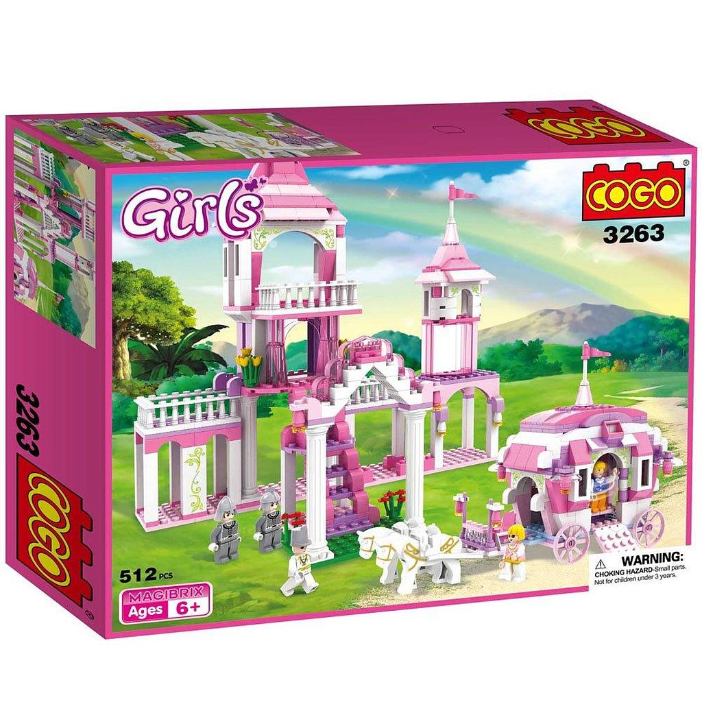 BLOQUES COGO CASTILLO C/CARRUAJE 512 PZ